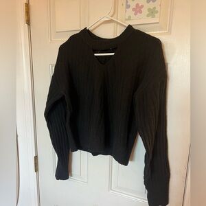Black sweater with small cutout